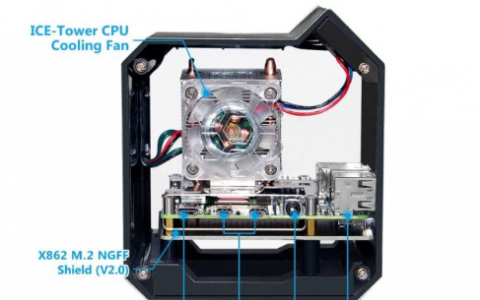 GeekPi 的 60 美元 Raspberry Pi NAS 塔提供改进的冷却和 M.2 存储扩展