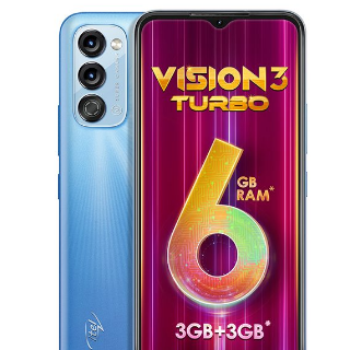 Vision 3 Turbo配备6.6英寸高清+显示屏5000mAh电池售价为卢比7699