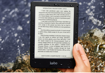 Kobo的新型防水电子阅读器可以让Kindle赚钱