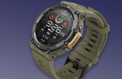Amait T Rex2具有升级显示屏的坚固型GPS智能手表