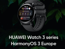 华为欧洲发布Watch 3系列HarmonyOS 3