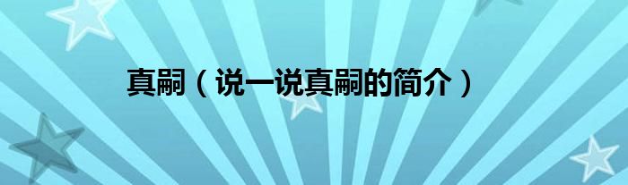 真嗣（说一说真嗣的简介）
