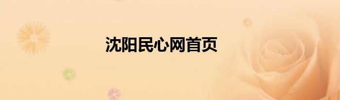 沈阳民心网首页