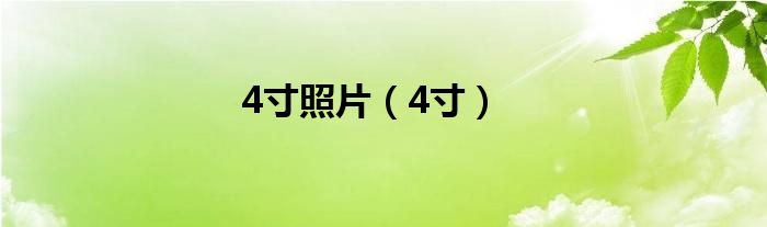 4寸照片（4寸）