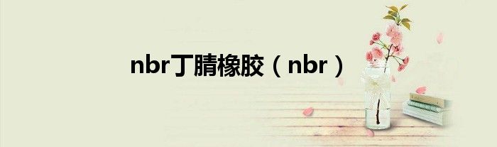 nbr丁腈橡胶（nbr）