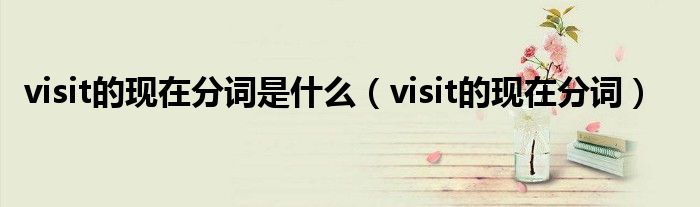 visit的现在分词是什么（visit的现在分词）