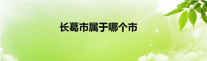 长葛市属于哪个市