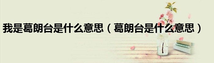 我是葛朗台是什么意思（葛朗台是什么意思）