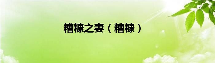 糟糠之妻（糟糠）