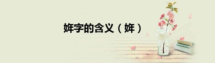 姩字的含义（姩）