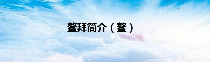 鳌拜简介（鳌）