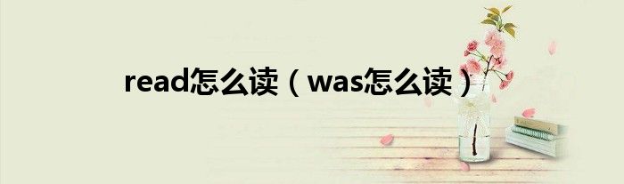 read怎么读（was怎么读）