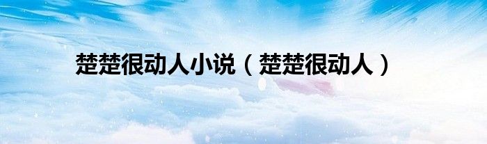 楚楚很动人小说（楚楚很动人）