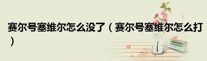 赛尔号塞维尔怎么没了（赛尔号塞维尔怎么打）