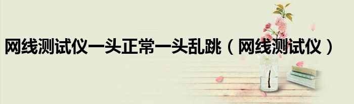 网线测试仪一头正常一头乱跳（网线测试仪）