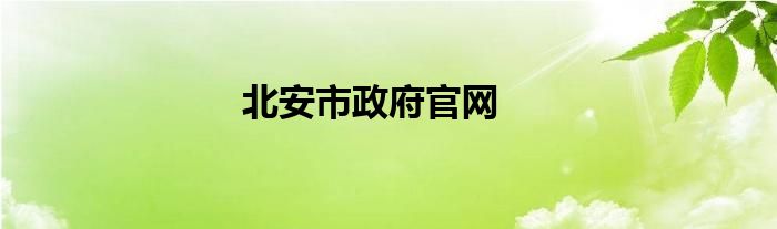 北安市政府官网