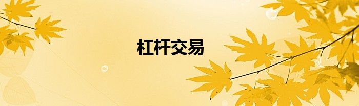 杠杆交易