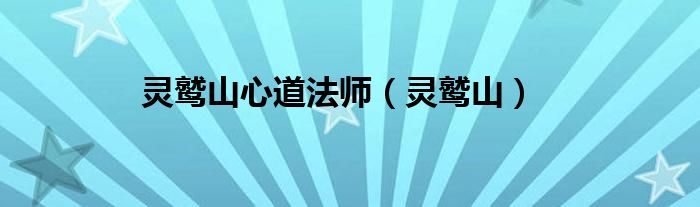 灵鹫山心道法师（灵鹫山）