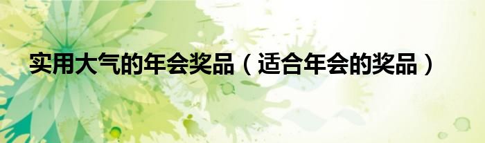 实用大气的年会奖品（适合年会的奖品）