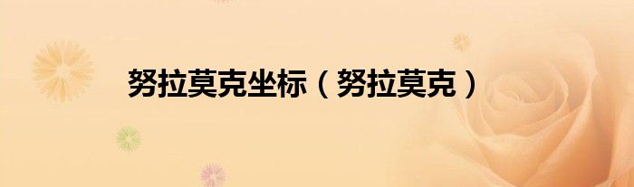 努拉莫克坐标（努拉莫克）