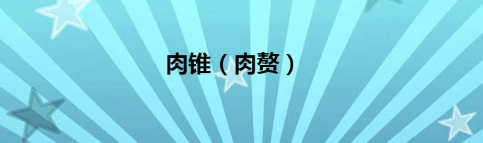 肉锥（肉赘）