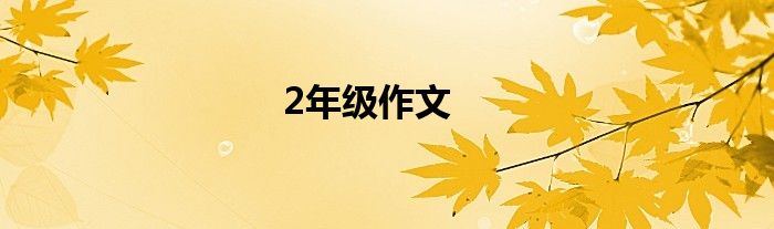 2年级作文