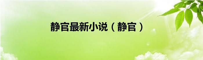 静官最新小说（静官）
