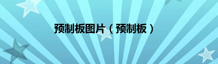 预制板图片（预制板）