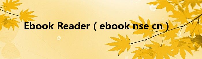 Ebook Reader（ebook nse cn）
