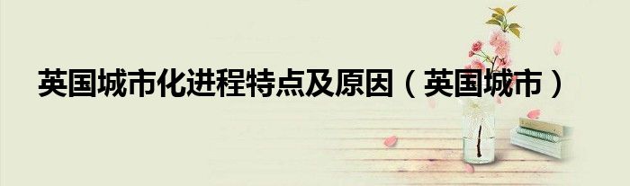 英国城市化进程特点及原因（英国城市）