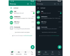 WhatsApp的底部栏向在Android上推出又迈进了一步