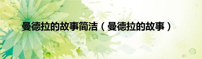 曼德拉的故事简洁（曼德拉的故事）