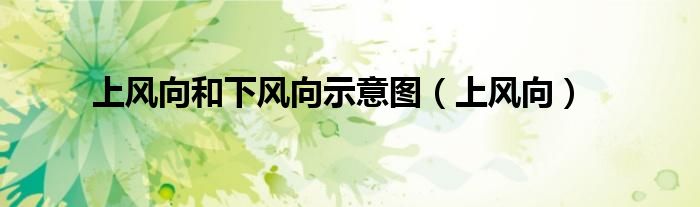 上风向和下风向示意图（上风向）