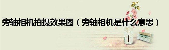 旁轴相机拍摄效果图（旁轴相机是什么意思）