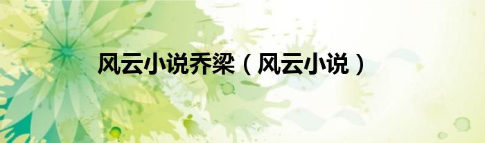 风云小说乔梁（风云小说）