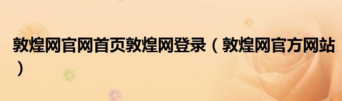 敦煌网官网首页敦煌网登录（敦煌网官方网站）
