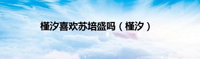 槿汐喜欢苏培盛吗（槿汐）
