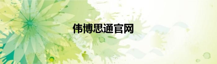 伟博思通官网