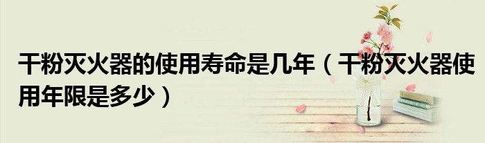 干粉灭火器的使用寿命是几年（干粉灭火器使用年限是多少）