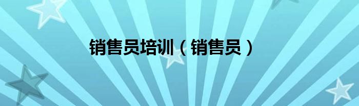 销售员培训（销售员）