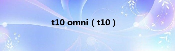 t10 omni（t10）