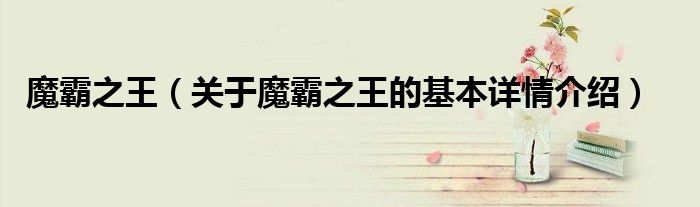 魔霸之王（关于魔霸之王的基本详情介绍）