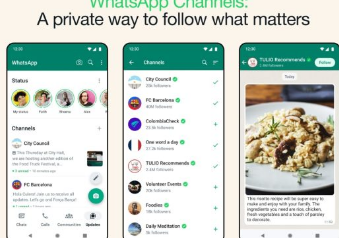 WhatsApp推出广播消息新功能频道