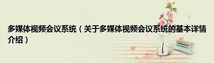 多媒体视频会议系统（关于多媒体视频会议系统的基本详情介绍）