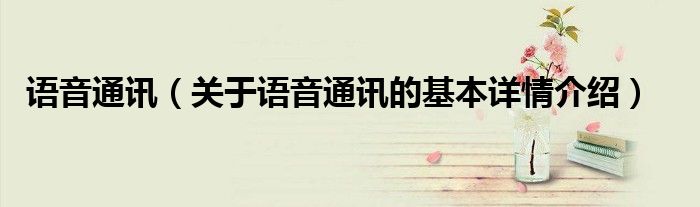 语音通讯（关于语音通讯的基本详情介绍）