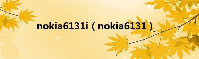 nokia6131i（nokia6131）