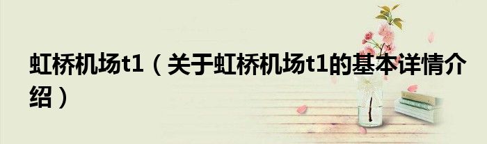 虹桥机场t1（关于虹桥机场t1的基本详情介绍）