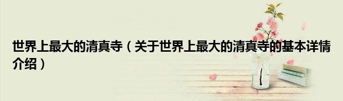 世界上最大的清真寺（关于世界上最大的清真寺的基本详情介绍）