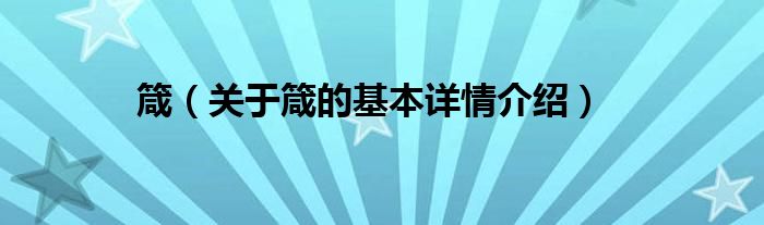 箴（关于箴的基本详情介绍）