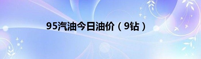 95汽油今日油价（9钻）